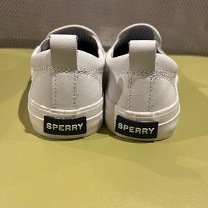 Sperry Top-Sider white slip on shoes